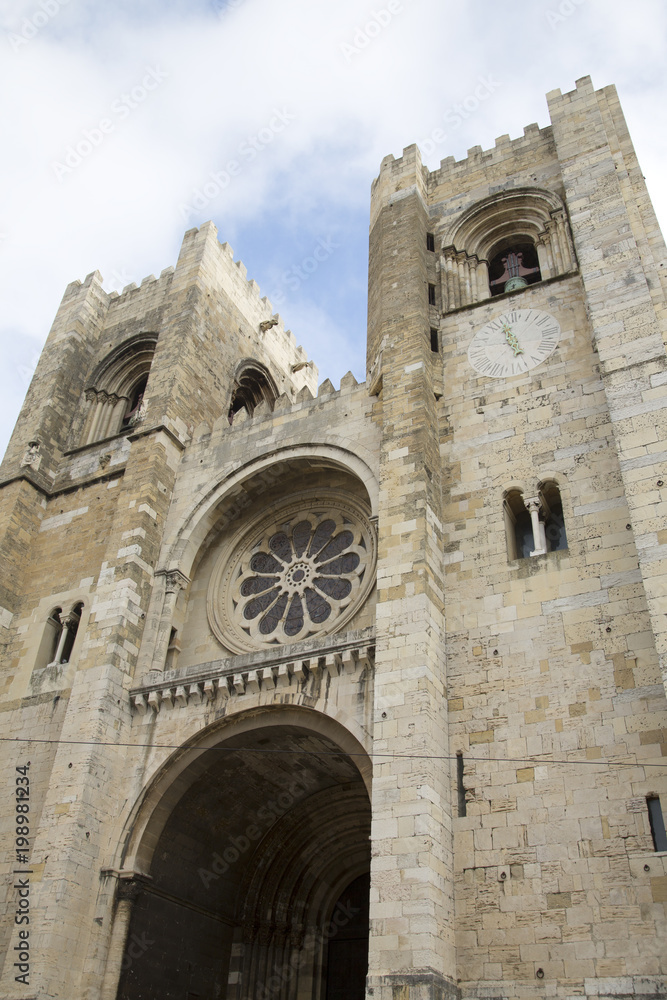 Cathedral Facade, Lisbon; Portugal