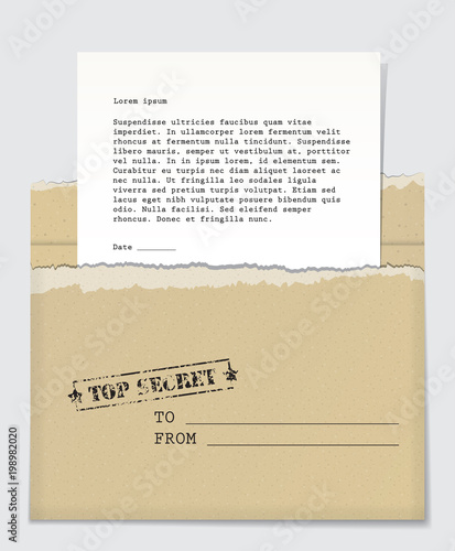 Top secret letter