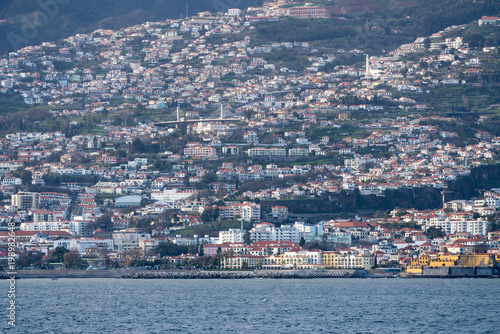 Panorama of Funchal in Madiera in late afternoon © steheap