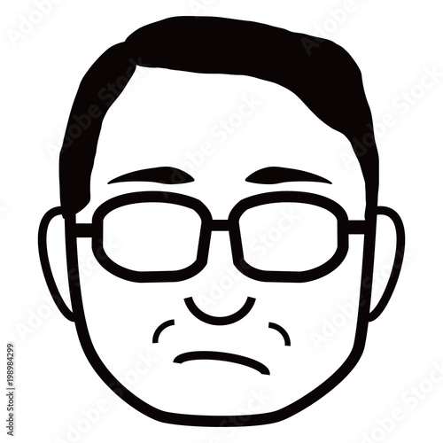 怒っているおじさん