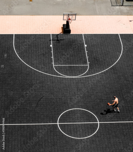 Photography Man playing basketball