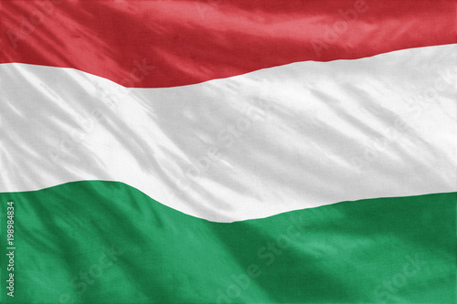 Flag of Hungary full frame close-up