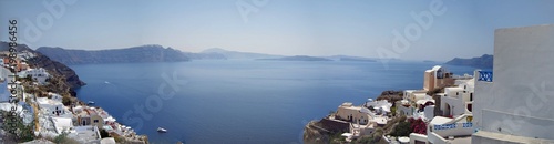 Panorama of Santorini island. Greece.
