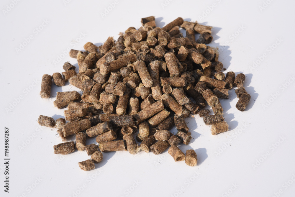 Obraz premium Schafwoll, Duengestaebchen, Organischer, Duenger