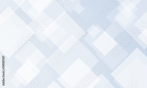 Abstract pattern background with vector modern geometric transparent blue, gray and white square pattern photo