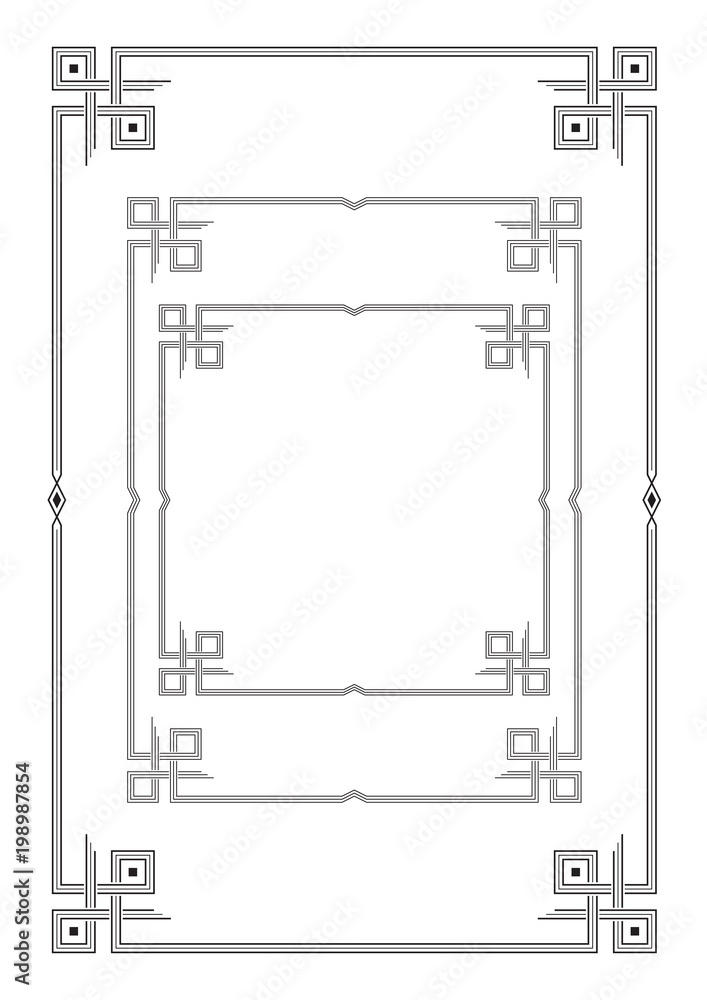 Set of black geometric frameworks. A4, Letter and square sizes. For certificate, diploma, announcement, label. Set of black geometric frameworks. A4, Letter and square sizes. For certificate, diploma, announcement, label.