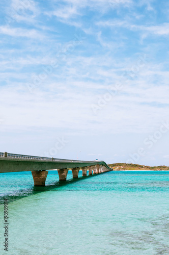crystal clear turquoise water at Ikema Bridge, Miyako, Okinawa © PixHound