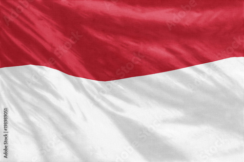 Flag of Indonesia full frame close-up