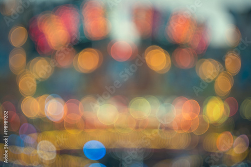 Blurred fairy lights, abstract texture of glowing lights - Christmas background texture, glitter sparkle - Colorful bokeh background, circles