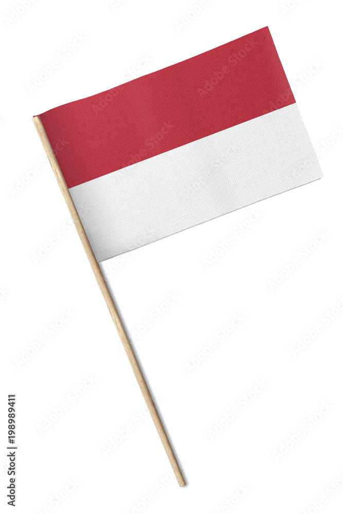 Indonesia Small flag isolated on a white background Indonesia Small flag isolated on a white background