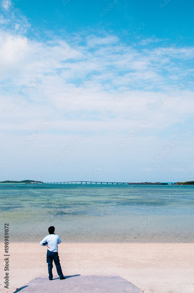 crystal clear turquoise water at Beach Miyako island, Okinawa crystal clear turquoise water at Beach Miyako island, Okinawa
