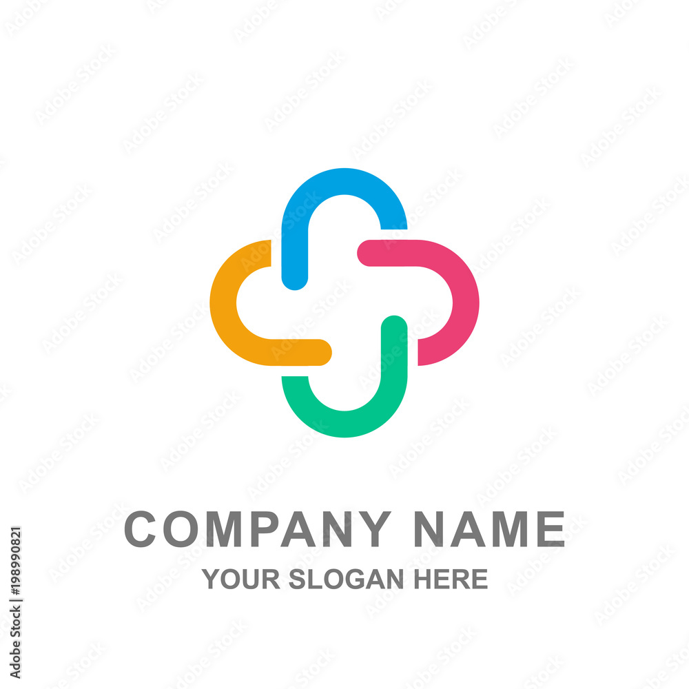 Drugstore Medical Healthcare Group Team Logo Vector Illustration Drugstore Medical Healthcare Group Team Logo Vector Illustration