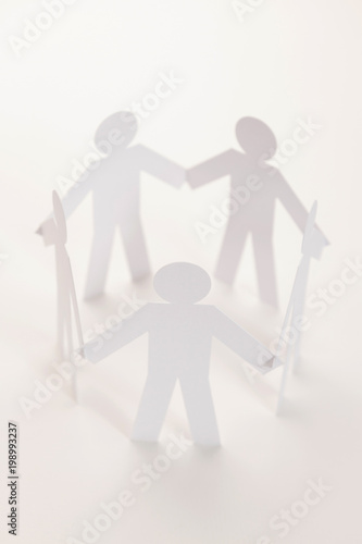 togetherness of five team in unity