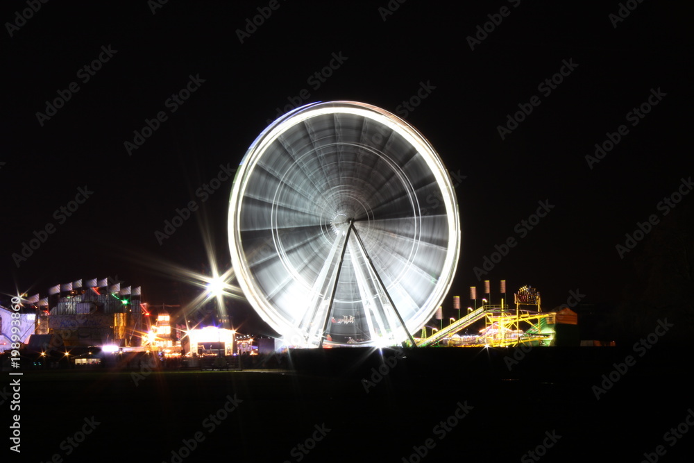 Night light ferris wheel