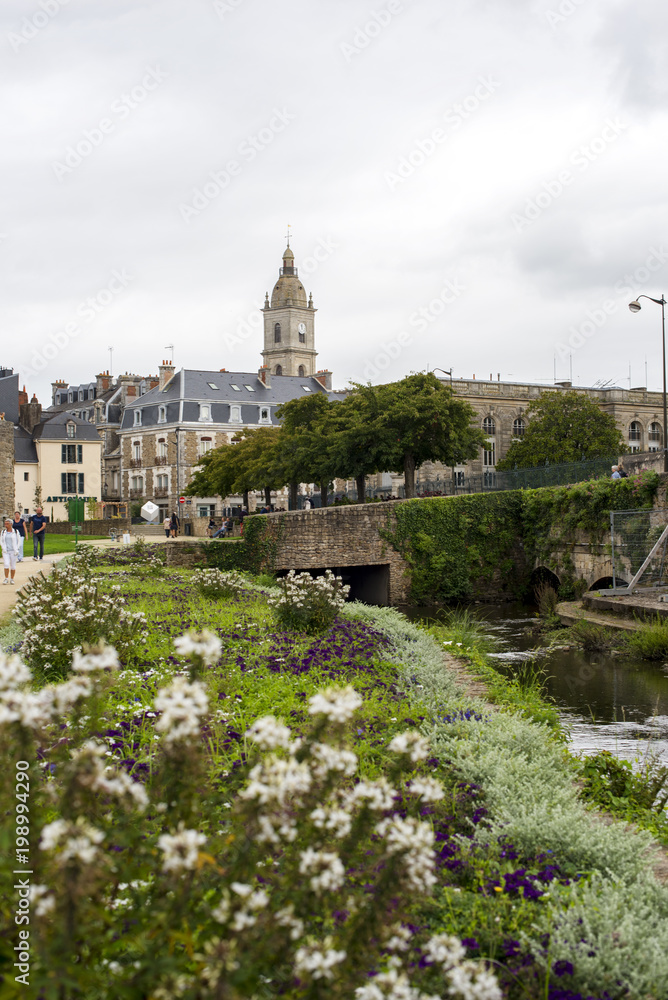 Obraz premium Les jardins du centre historiques à Vannes 