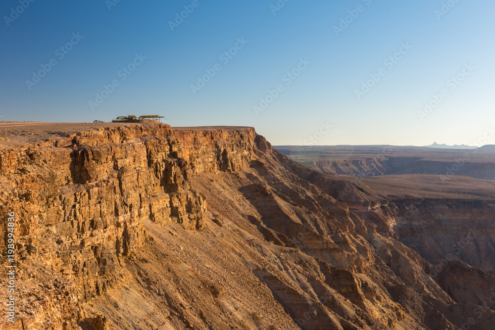 Aussichtplattform bei Hobas, Landschaft am Fish River Canyon, Ai-Ais Richtersveld Transfrontier Park, Namibia