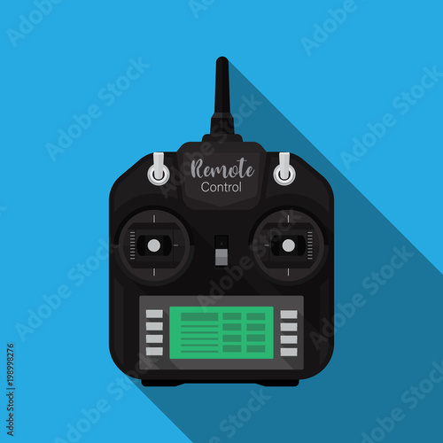 Radio control transmitter,Radio remote control vector flat design.