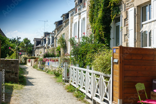 Fototapeta Naklejka Na Ścianę i Meble -  Houses in a row, Brittany, France, Europe