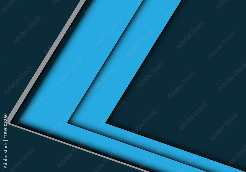 Abstract big blue arrow overlap on dark gray design modern futuristic background vector illustration. Abstract big blue arrow overlap on dark gray design modern futuristic background vector illustration.