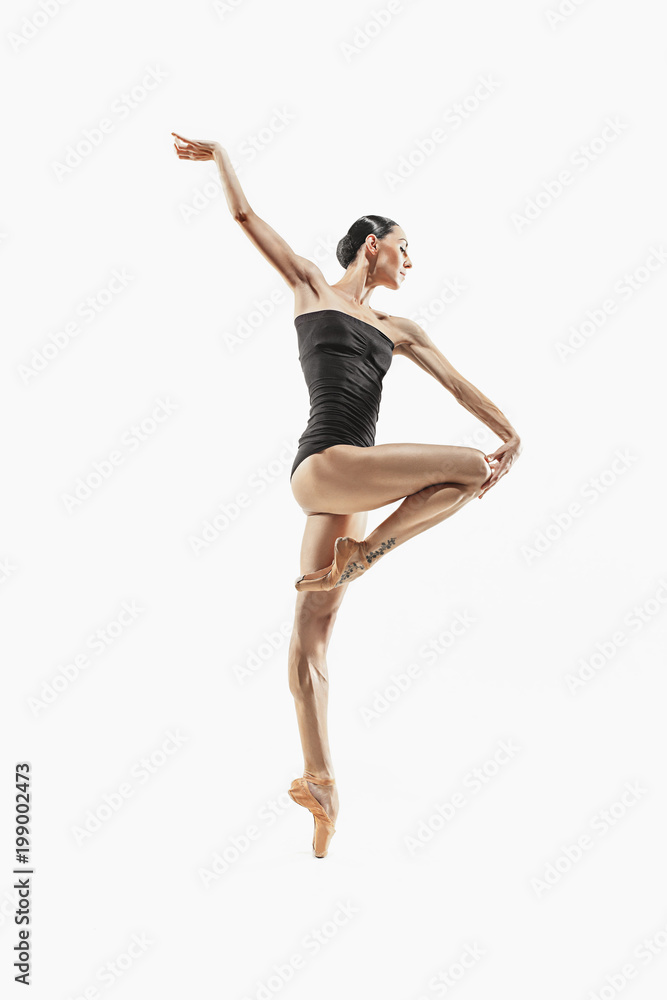 Aerobics fitness woman exercising isolated in full body. Aerobics fitness woman exercising isolated in full body.
