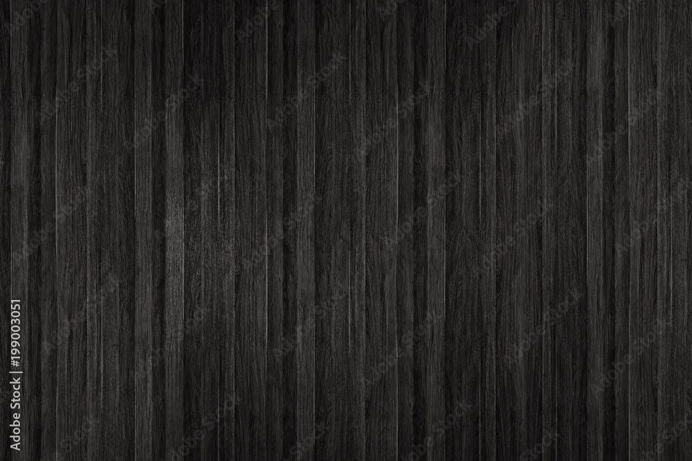 Naklejka premium Wood texture with natural patterns, black wooden texture.