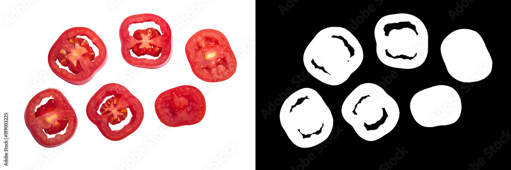 Scatolone S. marzano tomato slices, top, mask Scatolone S. marzano tomato slices, top, mask