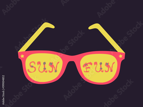 Fun in the Sun Happy Summer Vector