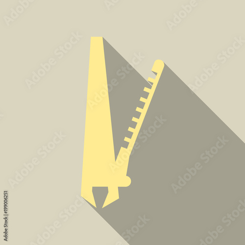 hair straightening iron isolated on background.