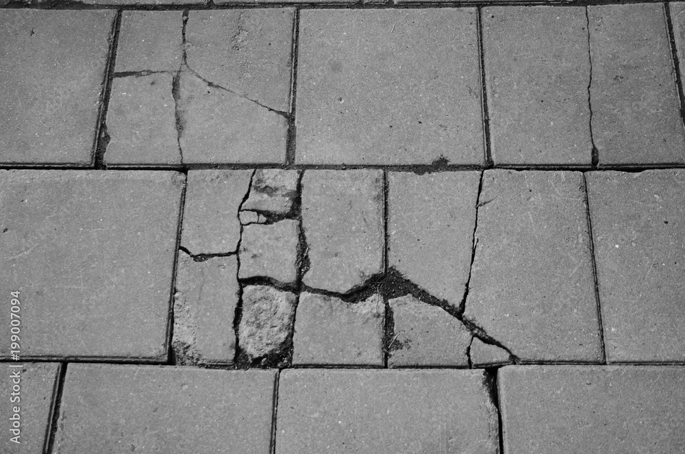 Obraz premium cracks on a stone texture tile