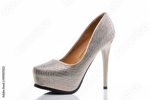 Luxury high heels isolated on a white background with clipping path. For design.