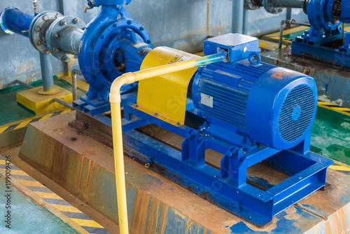 Pump motor in Water Treatment Plant