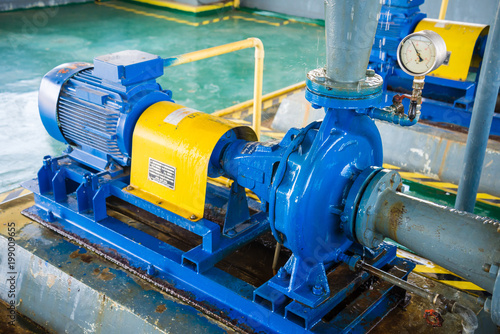 Pump motor in Water Treatment Plant