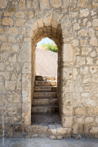 Narrow arched entrance