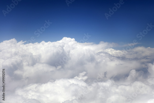 Above the white clouds