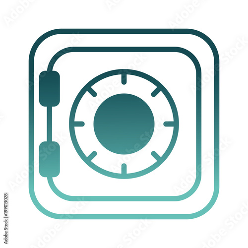 safe box finance security icon vector illustration design