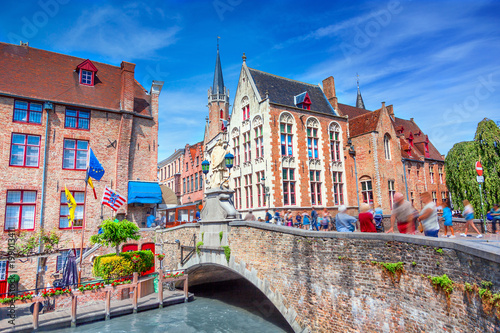 Canals of Brugges, Belgium photo