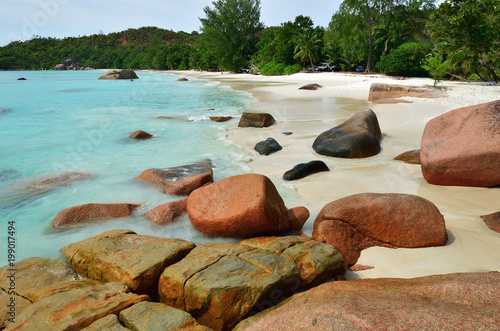Tropical beach on Seychelles