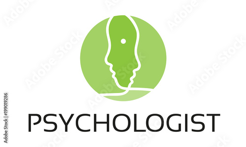 Psychologist Psychologie Psychologe Logo Vektor