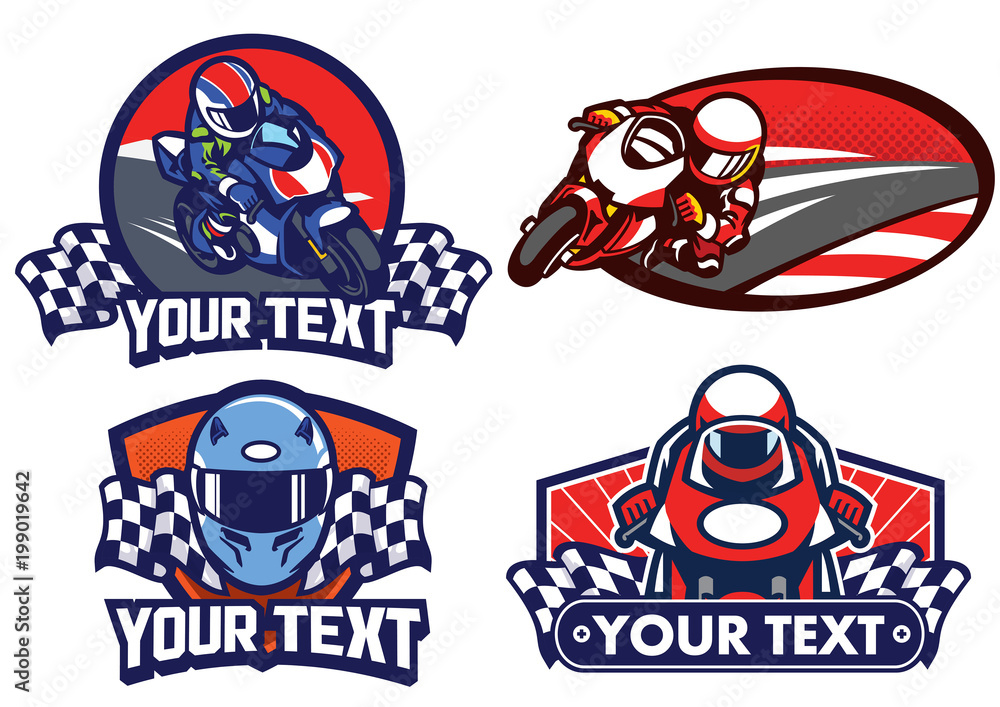 badge design motorcycle race