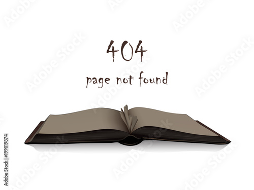 404 page not found concept. Vector design element.
