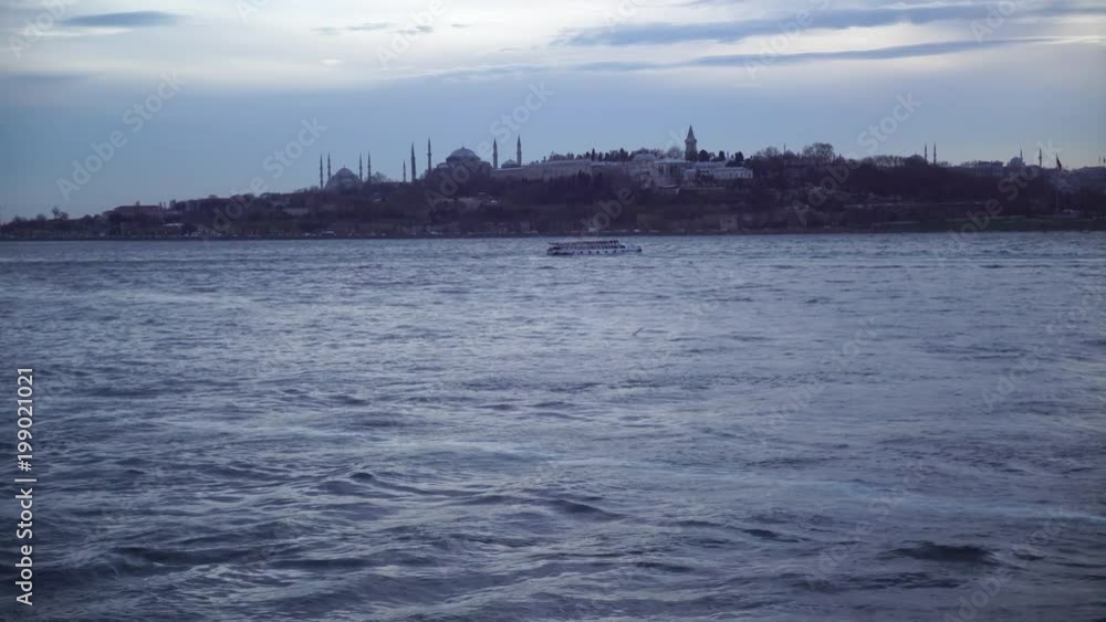 Istanbul bosphorus sea at sunset Istanbul bosphorus sea at sunset