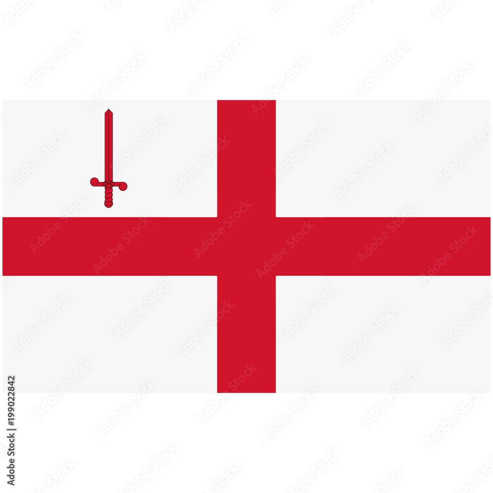 Obraz premium London city flag