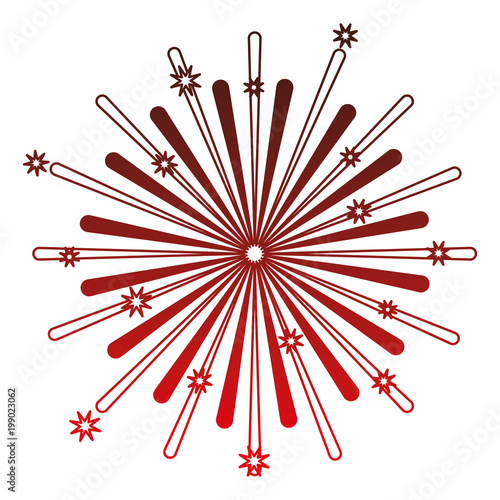fireworks starburst pattern background vector illustration design