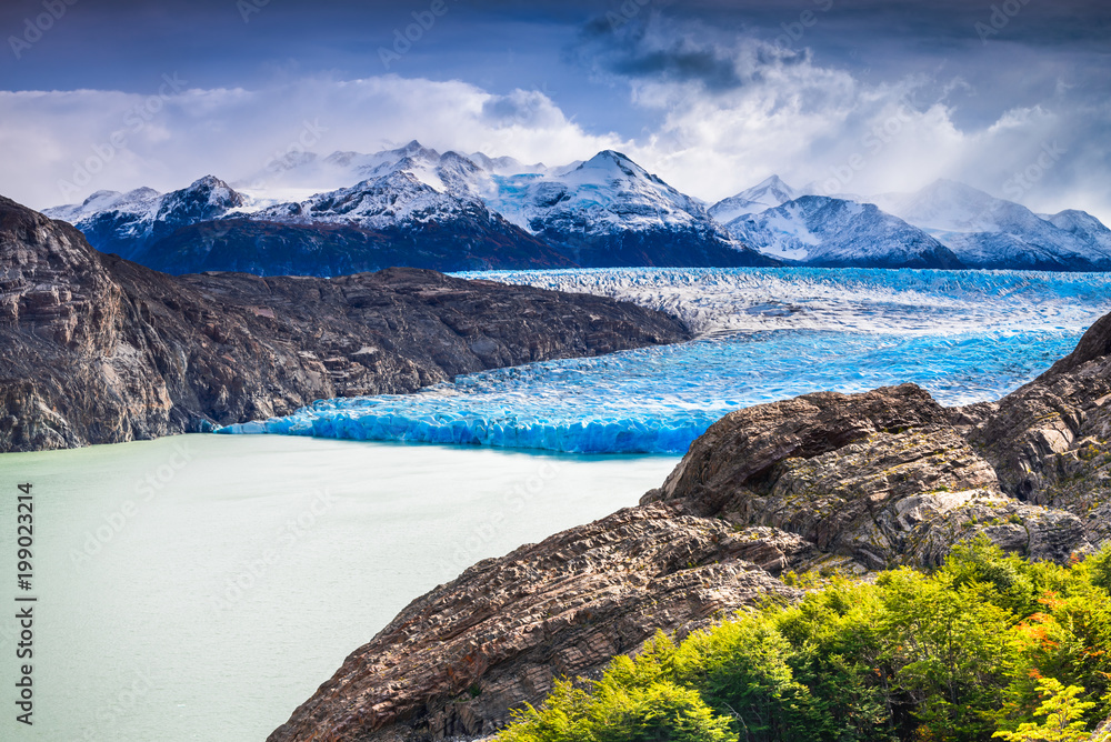 Grey Glacier, Torres del Paine in Patagonia, Chile Stock Photo | Adobe Stock