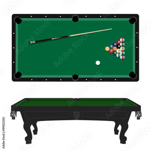 Pool table vector