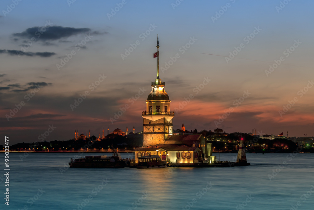 Istanbul, Turkey, 11 November 2008: The Maiden's Tower