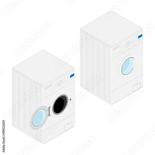 Isometric washing machine