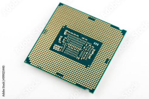 processor on a white background