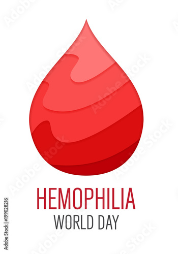 world hemophilia day vector background, blood donor day concept