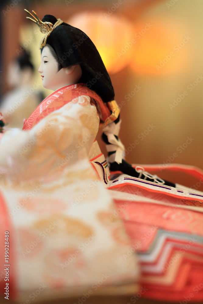 Naklejka premium 雛人形 (女雛)